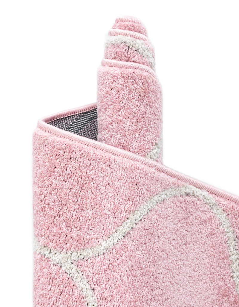 Lattice Garden Collection Area Rug - Pergolatown (Light Pink) Rectangle Light Pink lifestyle 12