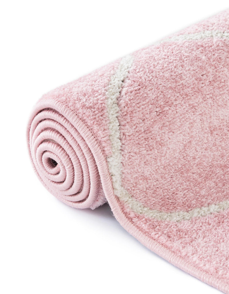 Lattice Garden Collection Area Rug - Pergolatown (Light Pink) Rectangle Light Pink lifestyle 13