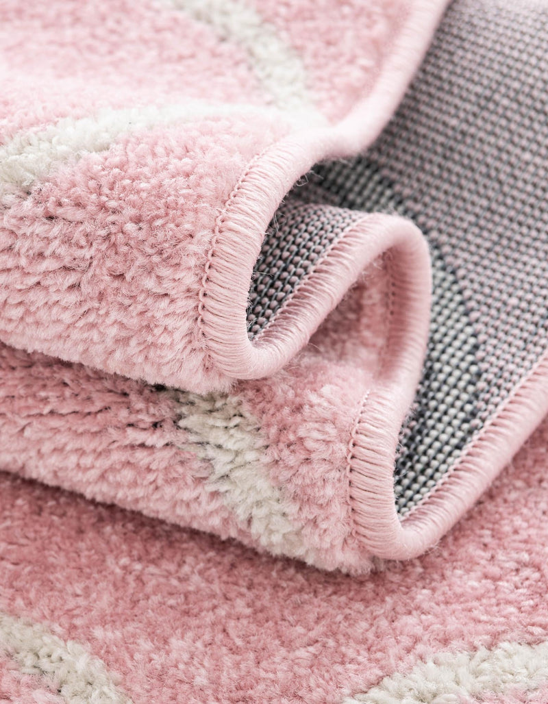 Lattice Garden Collection Area Rug - Pergolatown (Light Pink) Rectangle Light Pink lifestyle 14