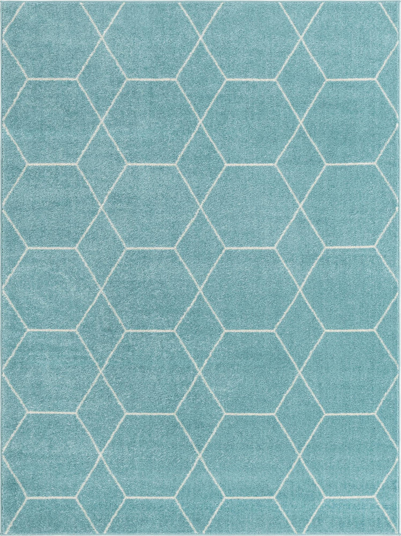 Lattice Garden Collection Area Rug - Arborville (Light Blue) Rectangle Light Blue Main