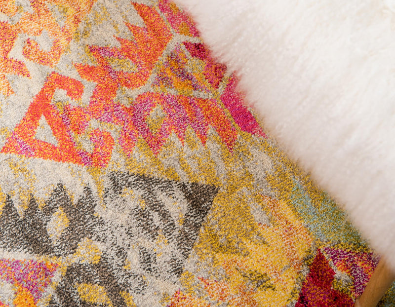 Sedona Vista Collection Area Rug - Hopi Round Multi lifestyle 37