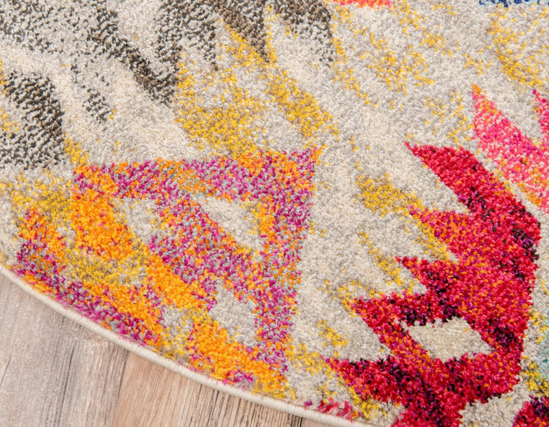 Sedona Vista Collection Area Rug - Hopi Round Multi lifestyle 47