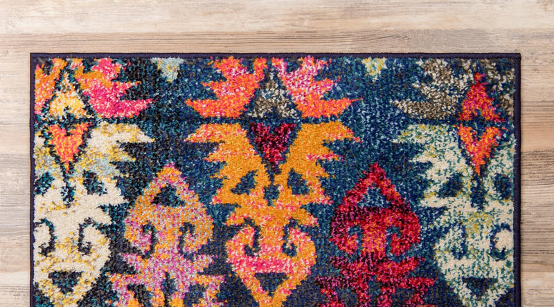 Sedona Vista Collection Area Rug - Hopi Runner Navy Blue lifestyle 51