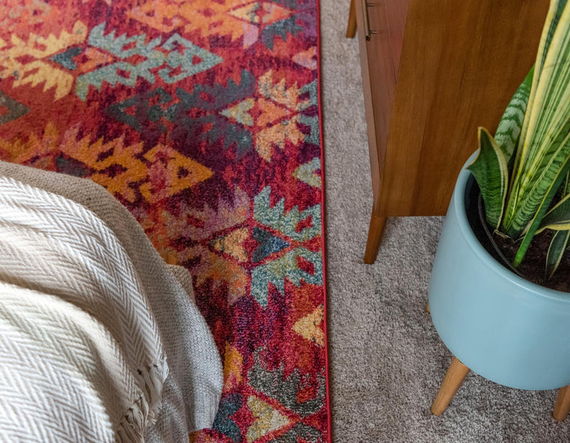 Sedona Vista Collection Area Rug - Hopi Rectangular Rust Red lifestyle 38