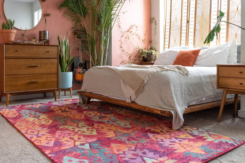 Sedona Vista Collection Area Rug - Hopi Rectangular Rust Red lifestyle 53