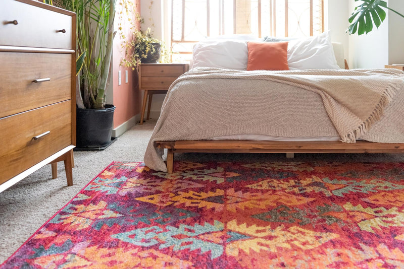 Sedona Vista Collection Area Rug - Hopi Rectangular Rust Red lifestyle 55