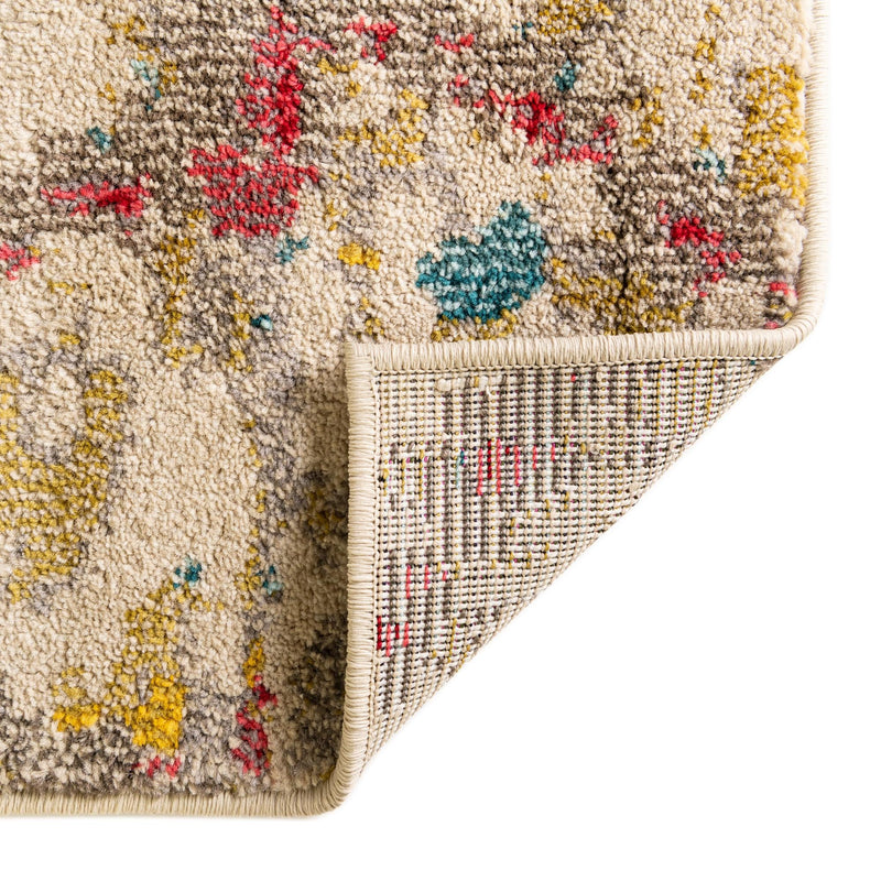 Sedona Vista Collection Area Rug - Manzanita Square Beige lifestyle 44