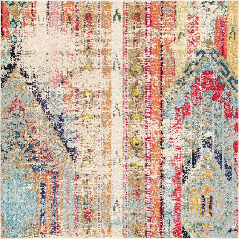 Sedona Vista Collection Area Rug - Manzanita Square Beige lifestyle 13