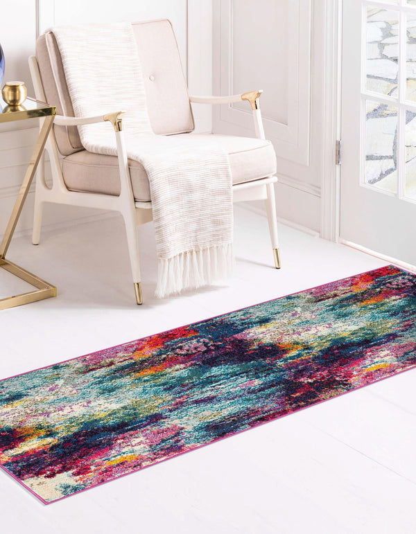 Chromatic Oasis Collection Area Rug - Oasis Runner Multi lifestyle 34