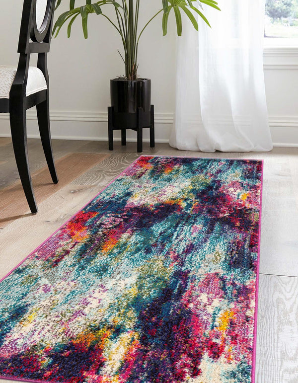 Chromatic Oasis Collection Area Rug - Oasis Runner Multi lifestyle 39