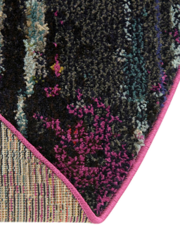 Chromatic Oasis Collection Area Rug - Oasis Round Multi lifestyle 56