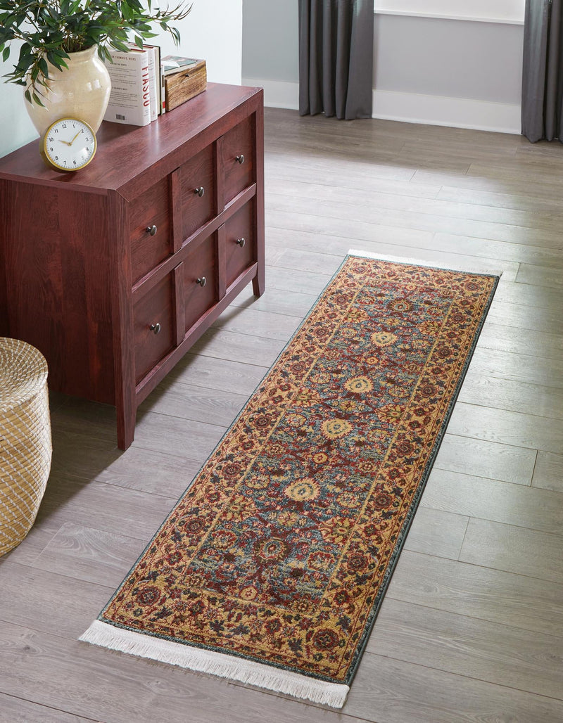 Chelsea Elegance Collection Area Rug - Osterley Runner Blue lifestyle 50