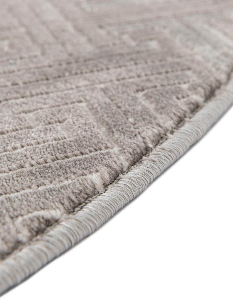 Metro Heights Collection Area Rug - Hamilton Round Gray lifestyle 67