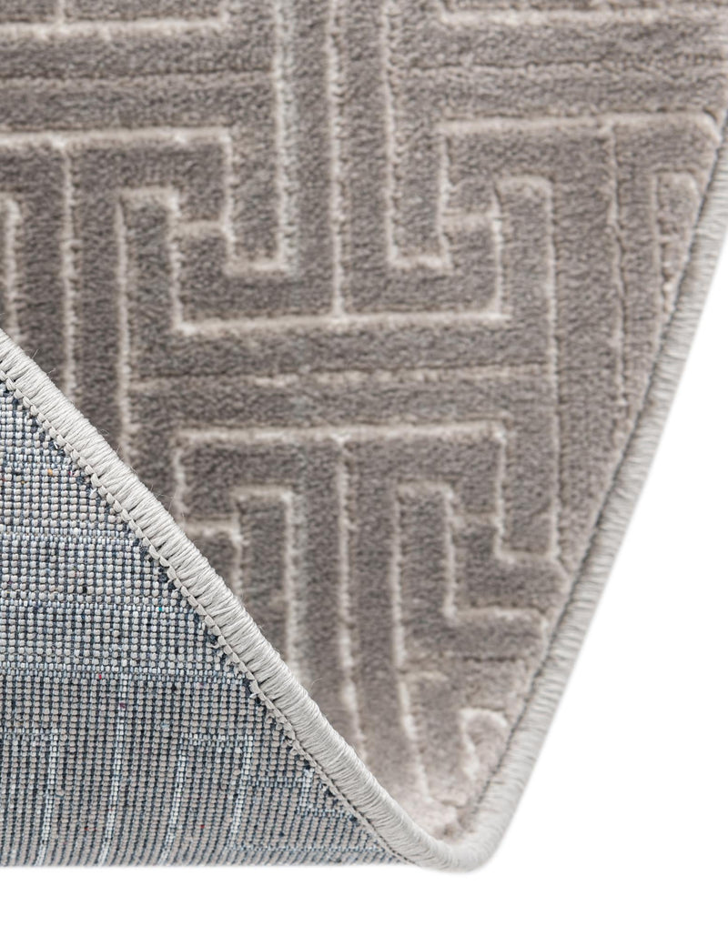 Metro Heights Collection Area Rug - Hamilton Round Gray lifestyle 68