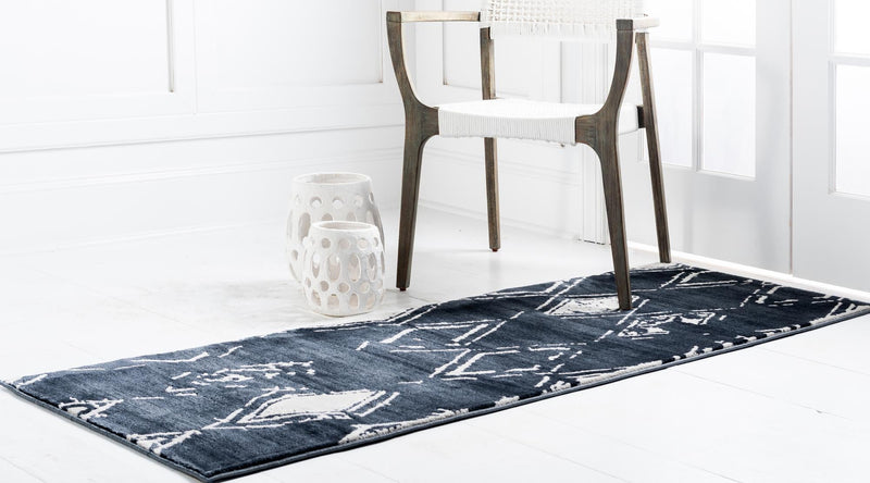 Metro Heights Collection Area Rug - Madison Runner Navy Blue lifestyle 54