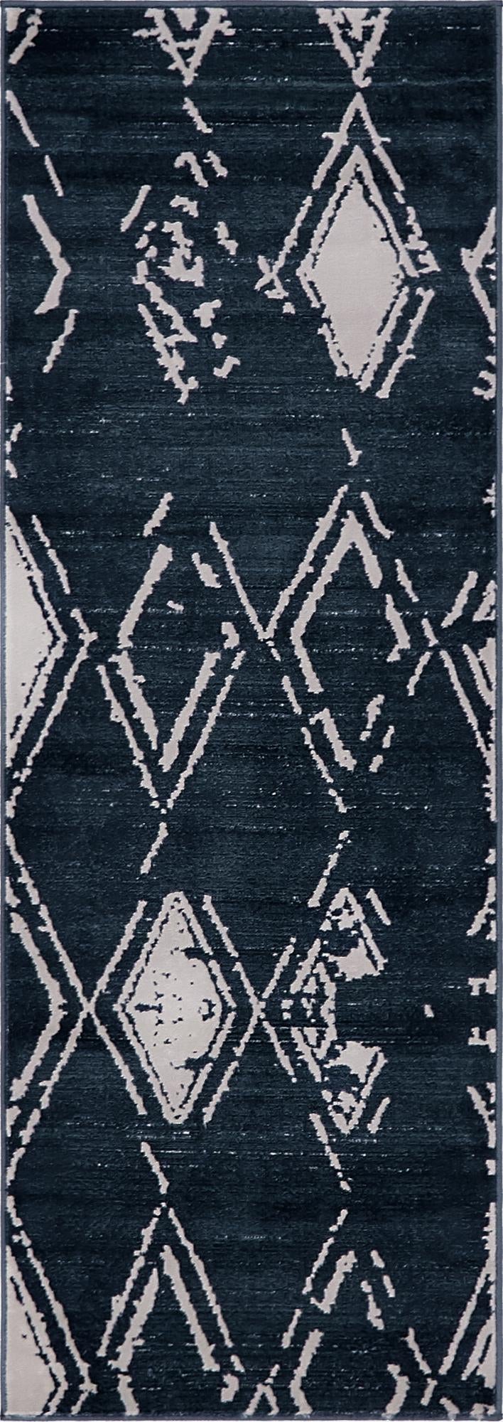 Metro Heights Collection Area Rug - Madison Runner Navy Blue lifestyle 54