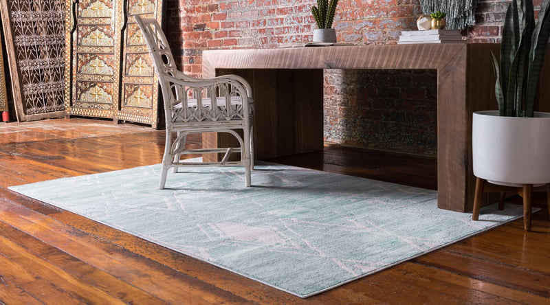 Metro Heights Collection Area Rug - Madison Rectangle Turquoise lifestyle 9