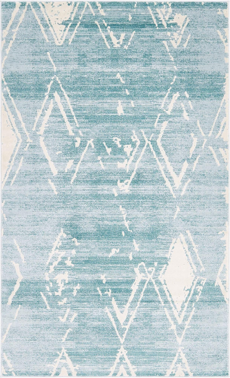 Metro Heights Collection Area Rug - Madison Rectangle Turquoise lifestyle 3