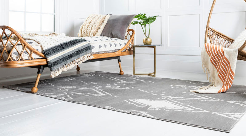 Metro Heights Collection Area Rug - Madison Rectangle Gray lifestyle 12