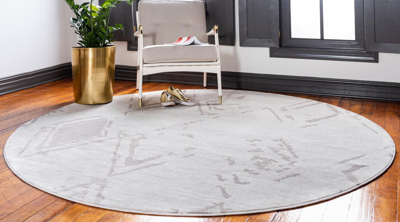 Metro Heights Collection Area Rug - Madison Round Beige lifestyle 79