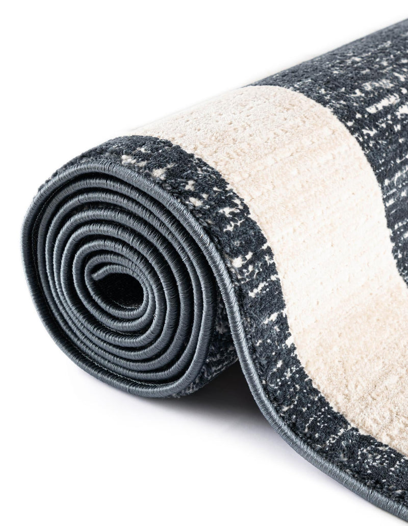 Metro Heights Collection Area Rug - Park Runner Navy Blue lifestyle 131