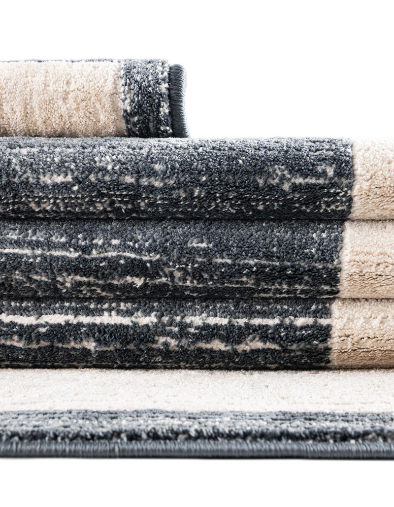 Metro Heights Collection Area Rug - Park Runner Navy Blue lifestyle 136