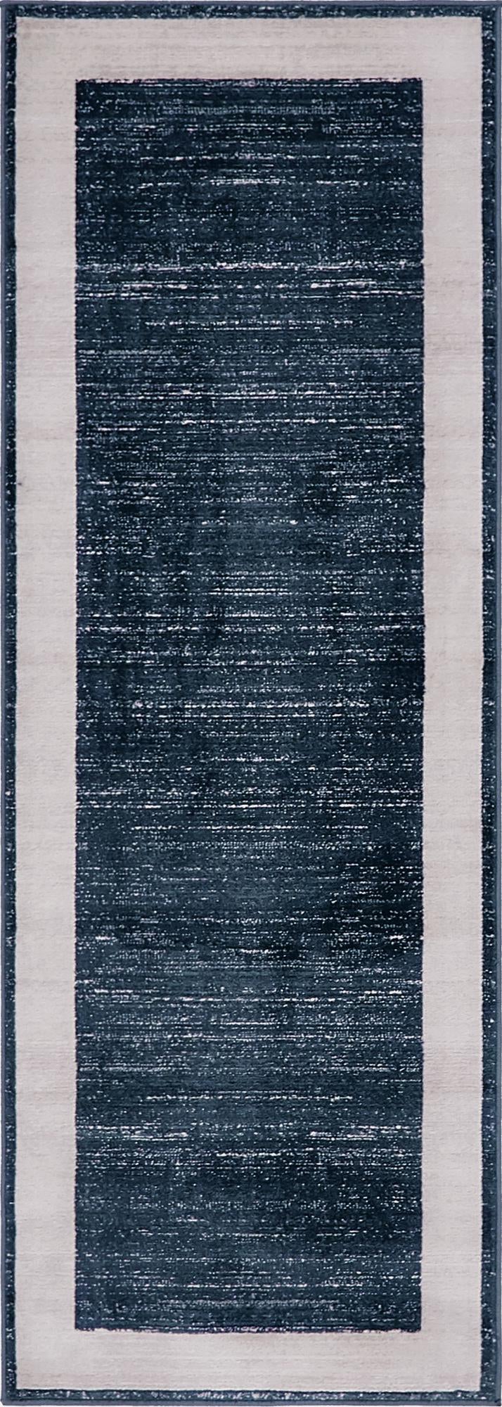 Metro Heights Collection Area Rug - Park Runner Navy Blue lifestyle 69