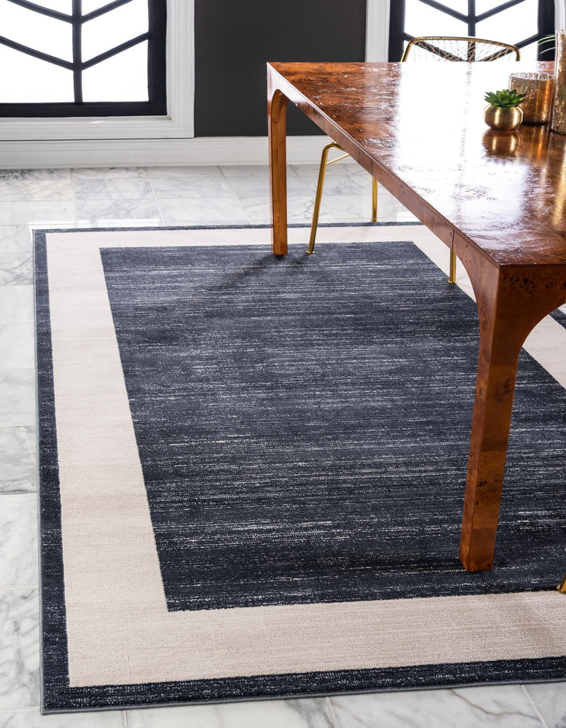 Metro Heights Collection Area Rug - Park Rectangle Navy Blue lifestyle 6