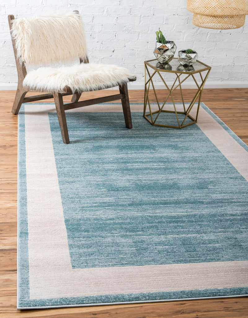 Metro Heights Collection Area Rug - Park Rectangle Turquoise lifestyle 7