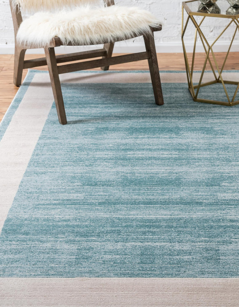 Metro Heights Collection Area Rug - Park Rectangle Turquoise lifestyle 11