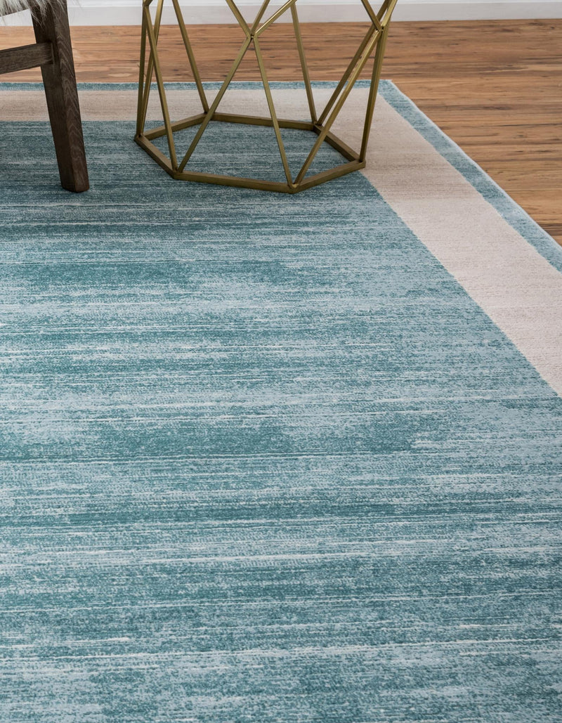Metro Heights Collection Area Rug - Park Rectangle Turquoise lifestyle 14