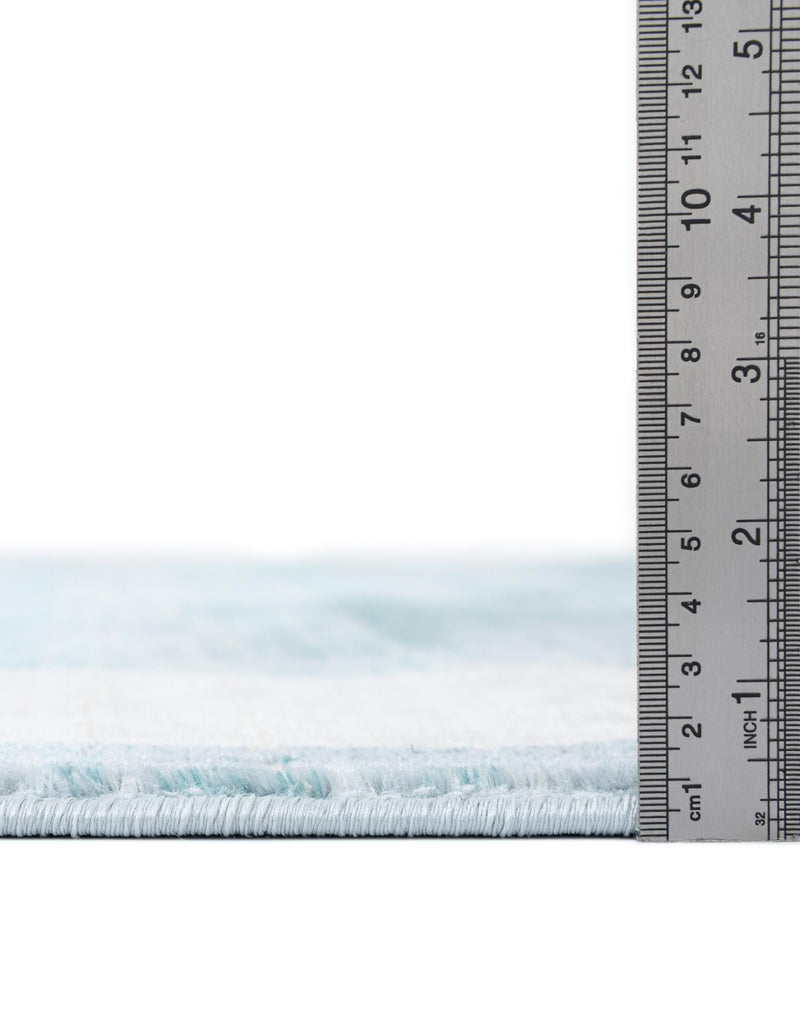 Metro Heights Collection Area Rug - Park Rectangle Turquoise lifestyle 17