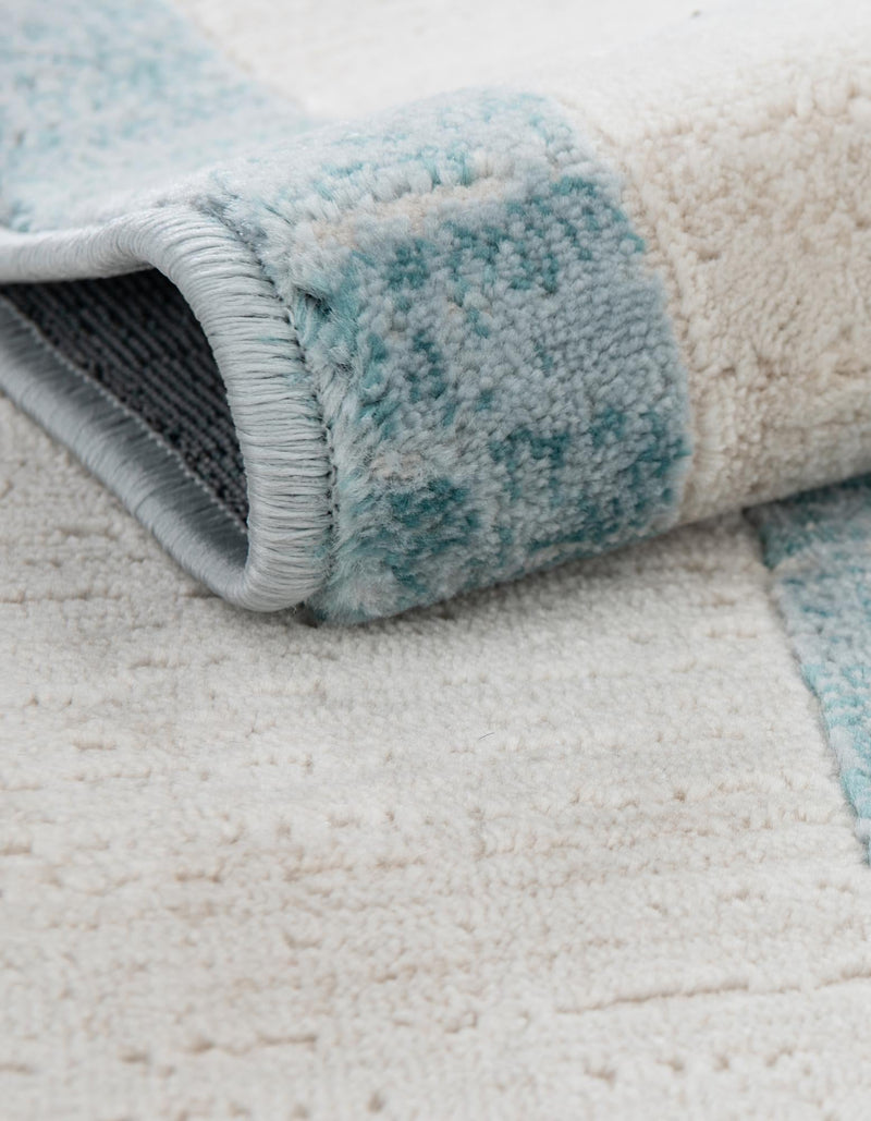Metro Heights Collection Area Rug - Park Rectangle Turquoise lifestyle 20