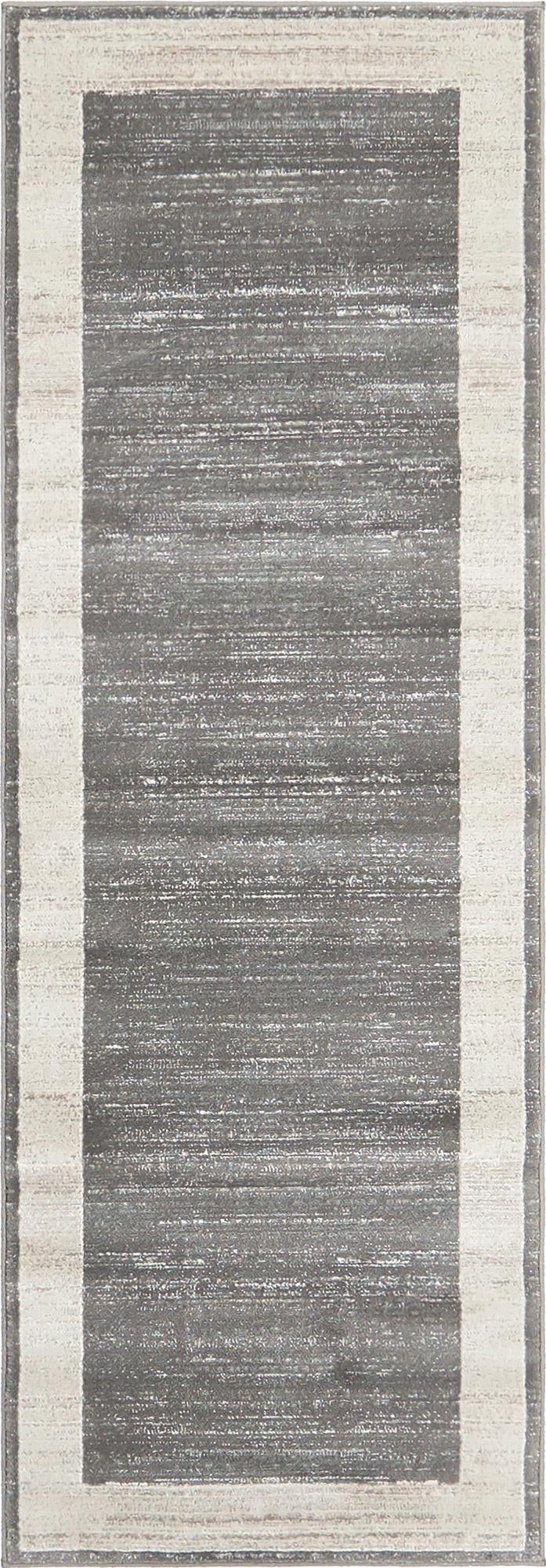 Metro Heights Collection Area Rug - Park Runner Gray lifestyle 55