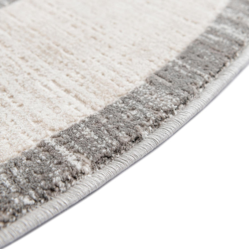 Metro Heights Collection Area Rug - Park Round Gray lifestyle 117
