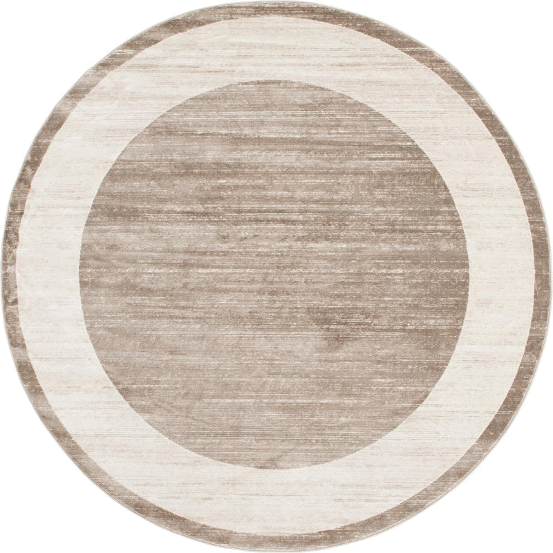 Metro Heights Collection Area Rug - Park Round Light Brown lifestyle 61