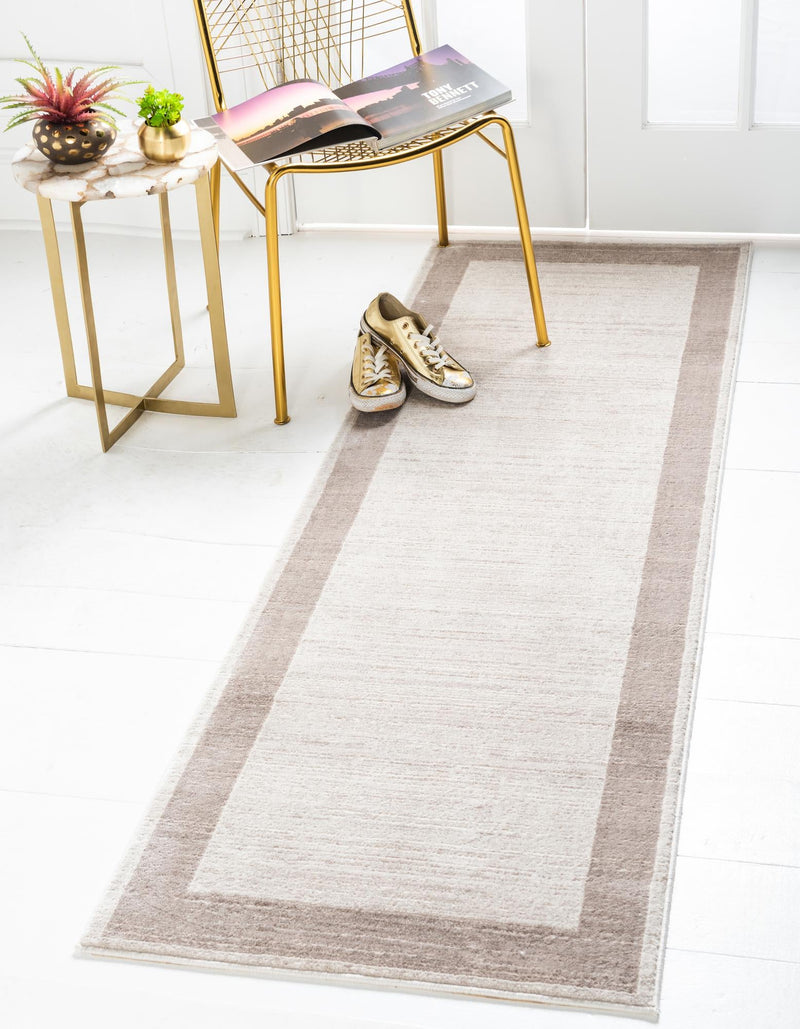 Metro Heights Collection Area Rug - Park Runner Beige lifestyle 80