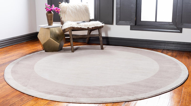 Metro Heights Collection Area Rug - Park Round Beige lifestyle 97