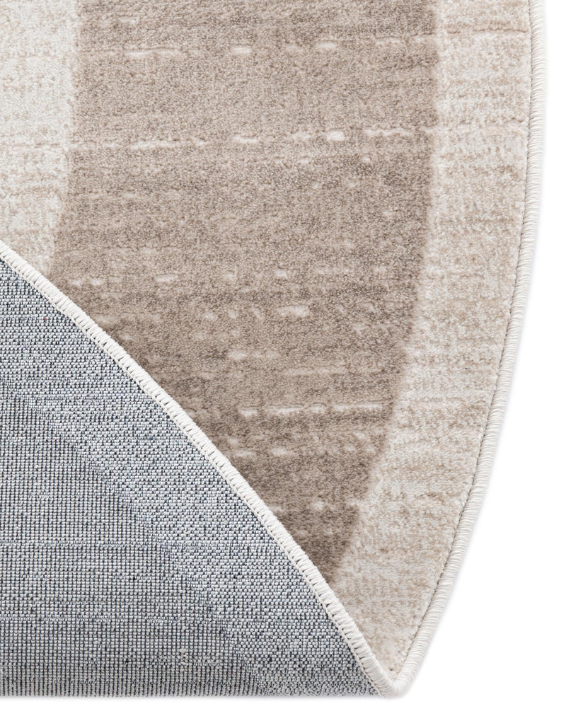 Metro Heights Collection Area Rug - Park Round Beige lifestyle 125