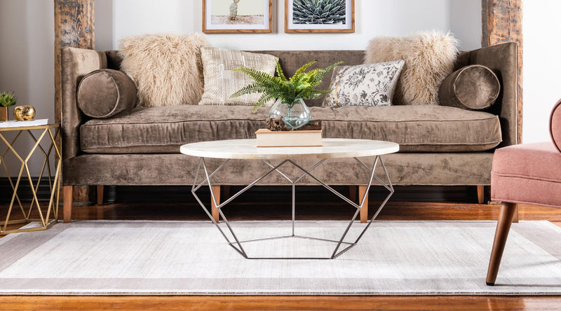Metro Heights Collection Area Rug - Park Rectangle Beige lifestyle 19
