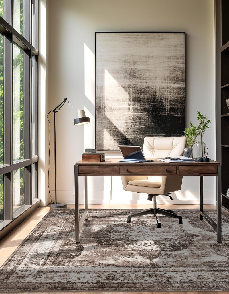 Riviera Elegance Collection Area Rug - Menton (Light Brown) Square Light Brown lifestyle 16