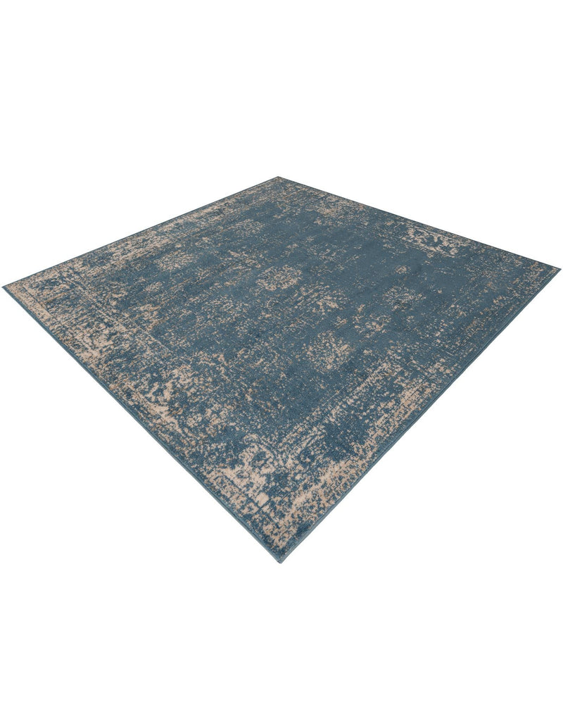 Riviera Elegance Collection Area Rug - Antibes (Blue) Square Blue lifestyle 39