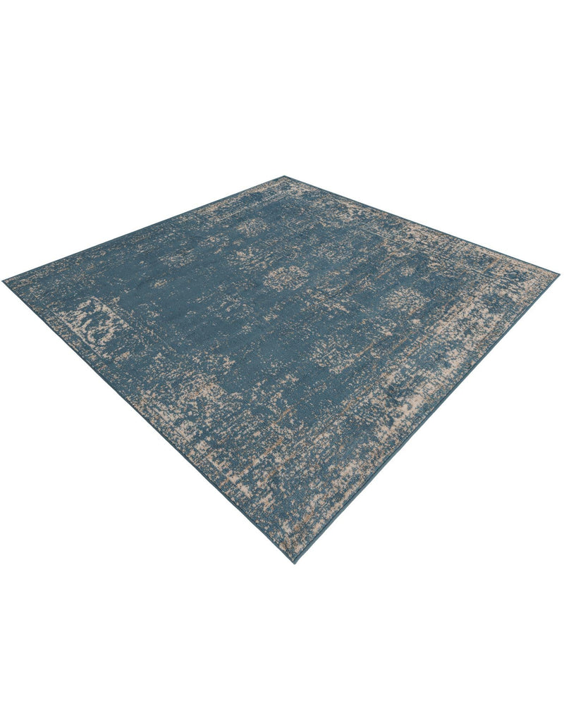 Riviera Elegance Collection Area Rug - Antibes (Blue) Square Blue lifestyle 40