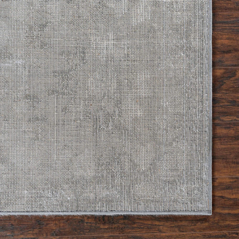 Riviera Elegance Collection Area Rug - Vence Square Dark Gray lifestyle 24
