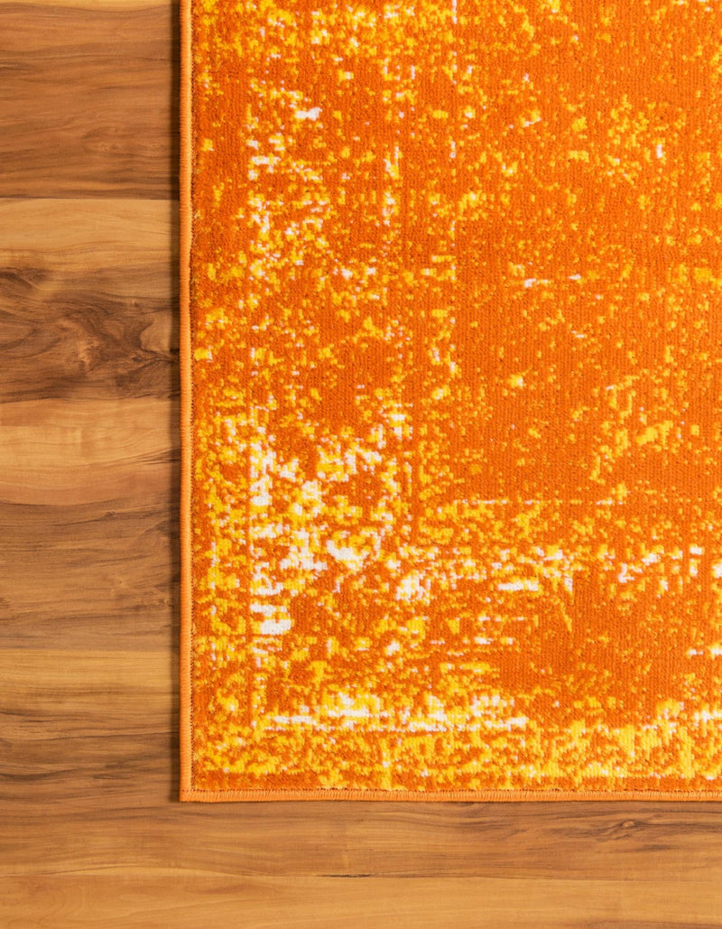 Riviera Elegance Collection Area Rug - Antibes (Orange) Square Orange lifestyle 20