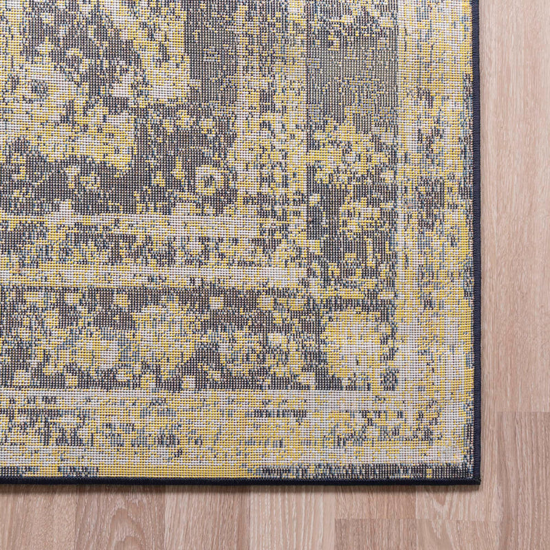 Riviera Elegance Collection Area Rug - Menton (Navy Blue) Square Navy Blue lifestyle 22