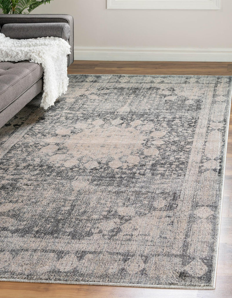 Oxfordshire Elegance Collection Area Rug - Abingdon Rectangle Gray lifestyle 3