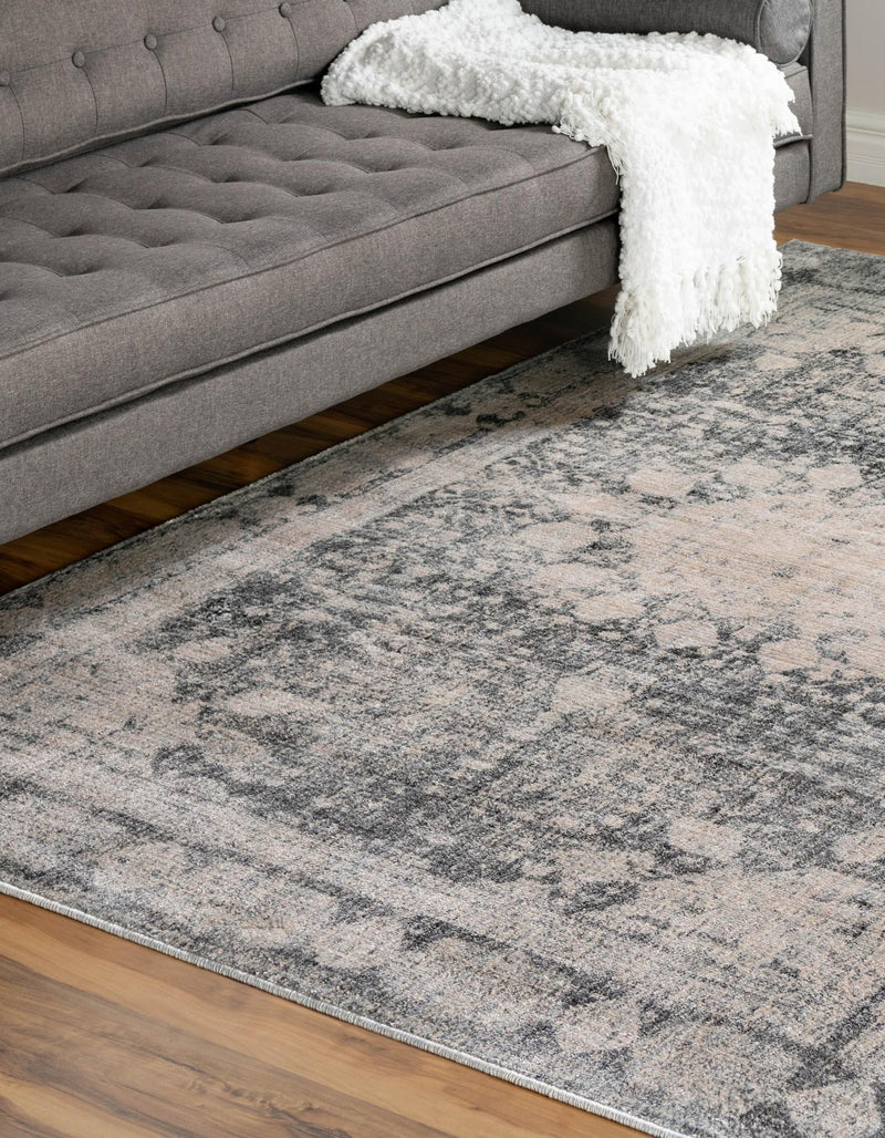 Oxfordshire Elegance Collection Area Rug - Abingdon Rectangle Gray lifestyle 5