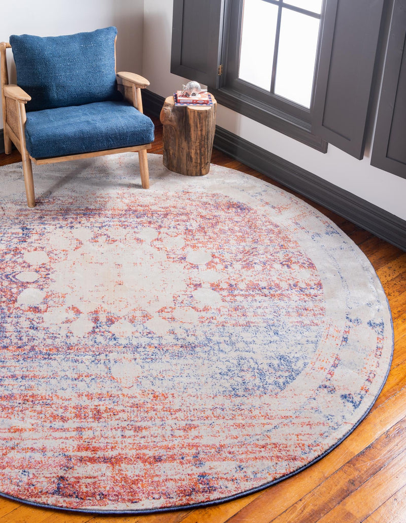 Oxfordshire Elegance Collection Area Rug - Abingdon Round Multi lifestyle 51