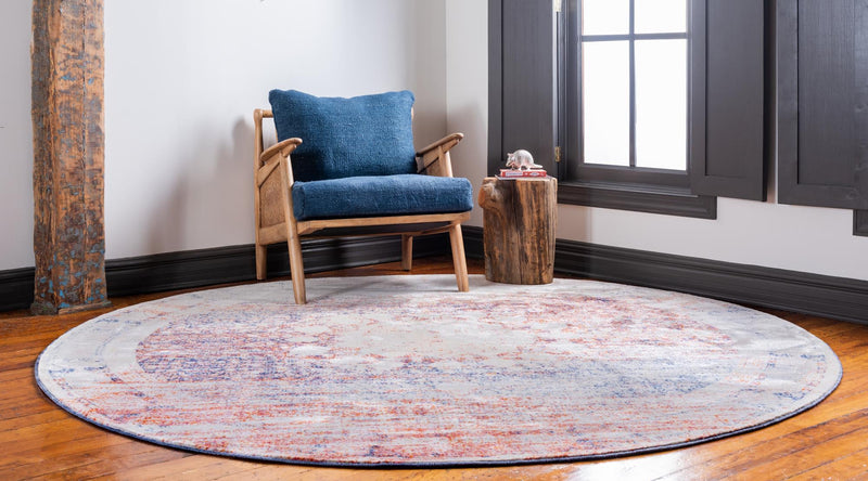 Oxfordshire Elegance Collection Area Rug - Abingdon Round Multi lifestyle 57
